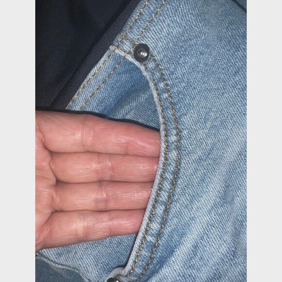 Isabel Maternity 80’s High-Rise Over Belly Denim Jeans Size 12 New - Picture 11 of 14